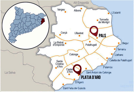 Localización Costa Brava Parc Aventura